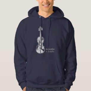 Viool Niet Fiddle Bluegrass Country Muziek Cadeau Hoodie