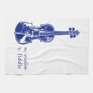 Viool Niet Fiddle Bluegrass Country Muziek Cadeau Theedoek