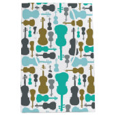 Viool of Viola patroon Medium Cadeauzakje (Voorkant)