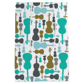 Viool of Viola patroon Medium Cadeauzakje (Achterkant)