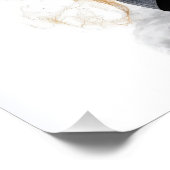 Viool omgeven door muzieknoten perfect poster (Hoek)