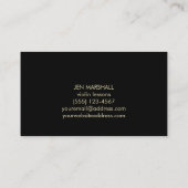 Viool op Faux Gold folie Visitekaartje (Achterkant)