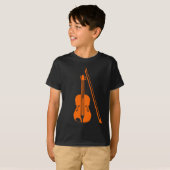 Viool - Oranje T-shirt (Voorkant volledig)