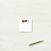 Viool post het notitie post-it® notes (Op bureau)