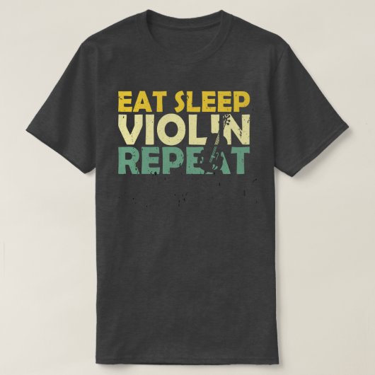 Viool Retro 2 T-shirt (Design voorkant)