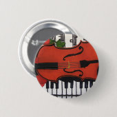 viool ronde button 5,7 cm (Voorkant /achterkant)