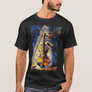 Viool Schilderen Violinist Muziek Orkest String P T-shirt