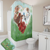 Viool spelen douchegordijn