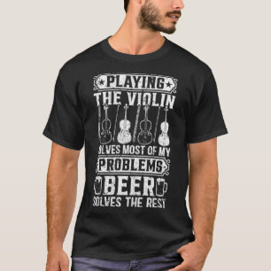 Viool spelen lost de meeste van mijn problemen vio t-shirt