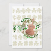 Viool St. Patrick's Day Feestdagenkaart (Voorkant)