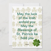 Viool St. Patrick's Day Feestdagenkaart (Achterkant)