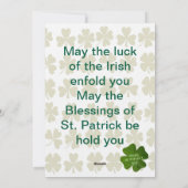 Viool St. Patrick's Day Feestdagenkaart (Achterkant)