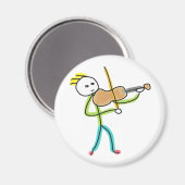 Viool Stickman Magneet (Voorkant / Achterkant)