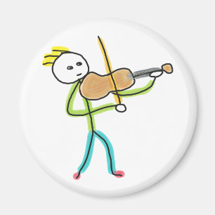 Viool Stickman Magneet