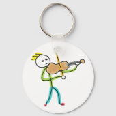 Viool Stickman Sleutelhanger (Voorkant)