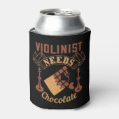 Viool - Violist heeft chocolade nodig Blikjeskoeler (Blikje Voorkant)