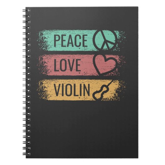 Viool Violist Strijkstok Notitieboek (Voorkant)