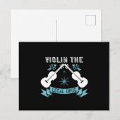 Viool - Viool Het Legale Middel Briefkaart (Voorkant / Achterkant)