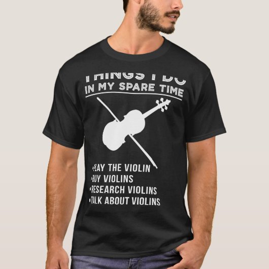 Viool Virtuoos: Omarm de melodische symfonie! T-shirt (Voorkant)