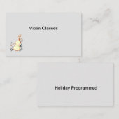 Viool visitekaartje (Voorkant / Achterkant)