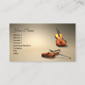 viool visitekaartje (Voorkant)