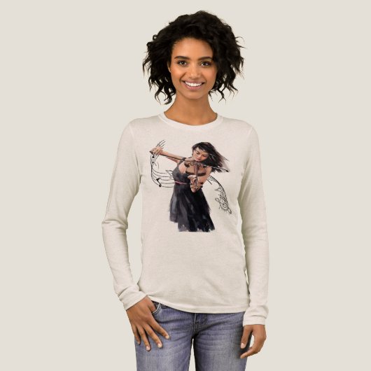 Viool Vrouwen T-shirt Viool (Voorkant)