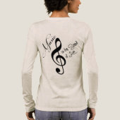 Viool Vrouwen T-shirt Viool (Achterkant)