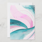 Viool Waterverf Wervelt Muziek-Thema Verjaardag Kaart (Achterkant)