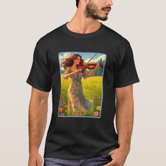 Viool Weide T-shirt (Voorkant)