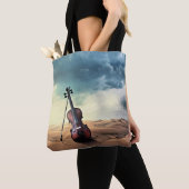 Viool woestijn rust, tote bag (Dichtbij)