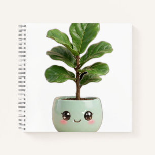 Vioolbladige Ficus Kawaii Kamerplant Notitieboek