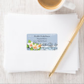 vioolblauw bruinbruistekend label (Insitu)