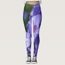 Vioolbloemleggings met ochtendroséwijn