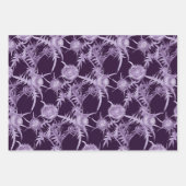 vioolbloempatroon inpakpapier vel (Voorkant 2)