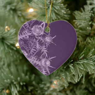 vioolbloempatroon keramisch ornament
