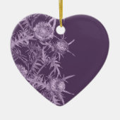 vioolbloempatroon keramisch ornament (Voorkant)