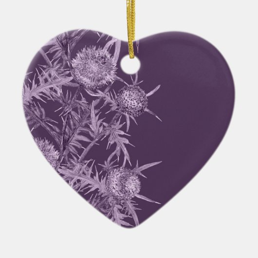 vioolbloempatroon keramisch ornament (Voorkant)