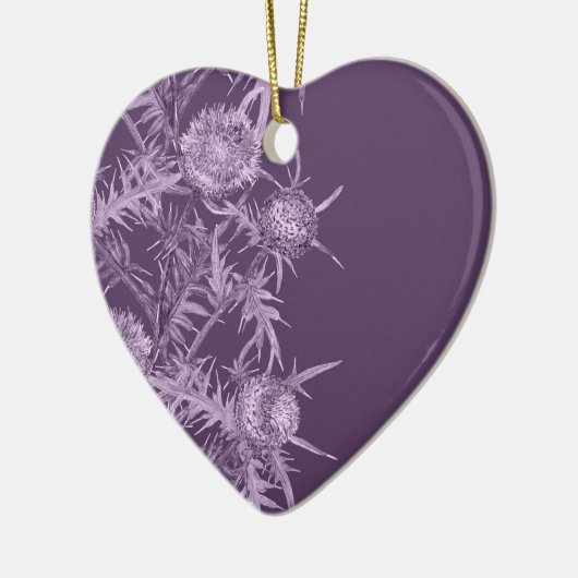 vioolbloempatroon keramisch ornament (Links)