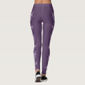 vioolbloempatroon leggings (Achterkant)