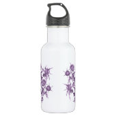 vioolbloempatroon waterfles (Achterkant)