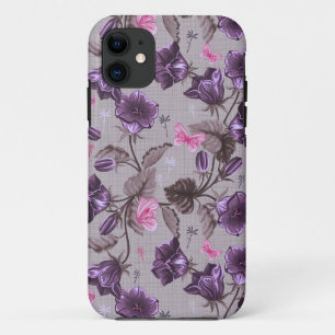 vioolbuisjes en roze vlinderpatroon Case-Mate iPhone case