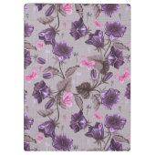 vioolbuisjes en roze vlinderpatroon klembord (Achterkant)