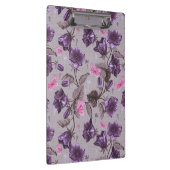 vioolbuisjes en roze vlinderpatroon klembord (Rechts)