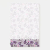 vioolbuisjes en roze vlinderpatroon post-it® notes (Voorkant)