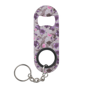 vioolbuisjes en roze vlinderpatroon sleutelhanger flessenopener