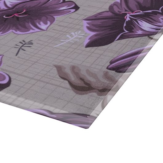 vioolbuisjes en roze vlinderpatroon snijplank (Hoek)