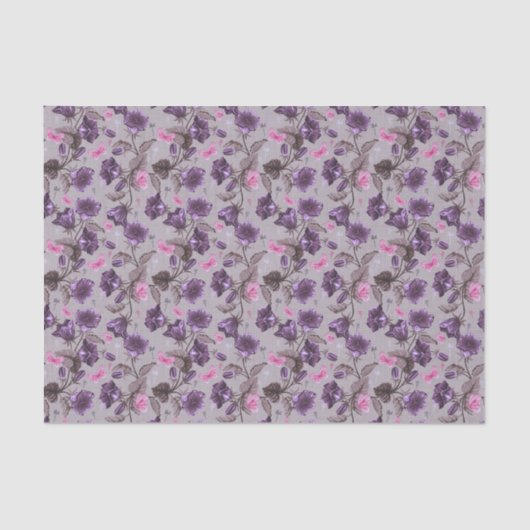 vioolbuisjes en roze vlinderpatroon tissuepapier (Voorkant)