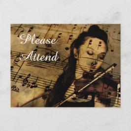 Vioolconcert of uitnodigingen voor concertmuziek