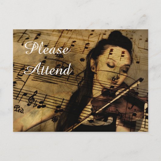 Vioolconcert of uitnodigingen voor concertmuziek (Voorkant)