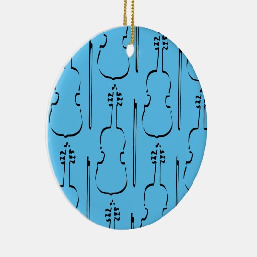 Vioolcontour Keramisch Ornament (Rechts)